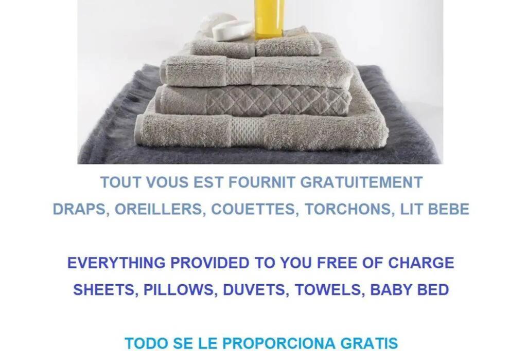 Charmant T2 En Coeur De Ville - 2 Lits + Lit Bebe - Wifi - Imprimante Carcassonne Luaran gambar