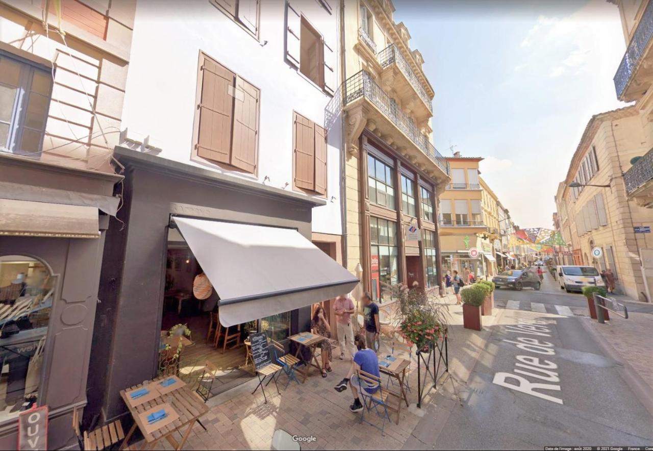 Charmant T2 En Coeur De Ville - 2 Lits + Lit Bebe - Wifi - Imprimante Carcassonne Luaran gambar