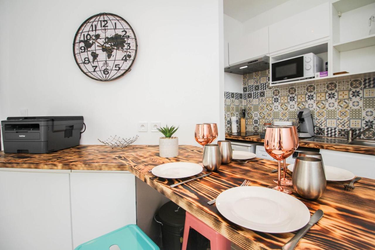Charmant T2 En Coeur De Ville - 2 Lits + Lit Bebe - Wifi - Imprimante Carcassonne Luaran gambar