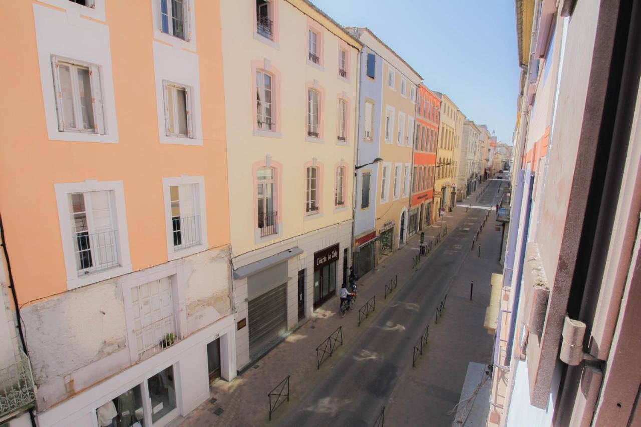 Charmant T2 En Coeur De Ville - 2 Lits + Lit Bebe - Wifi - Imprimante Carcassonne Luaran gambar